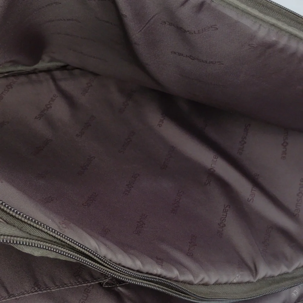 Samsonite Brown Genuine Leather Men's Briefcase.
